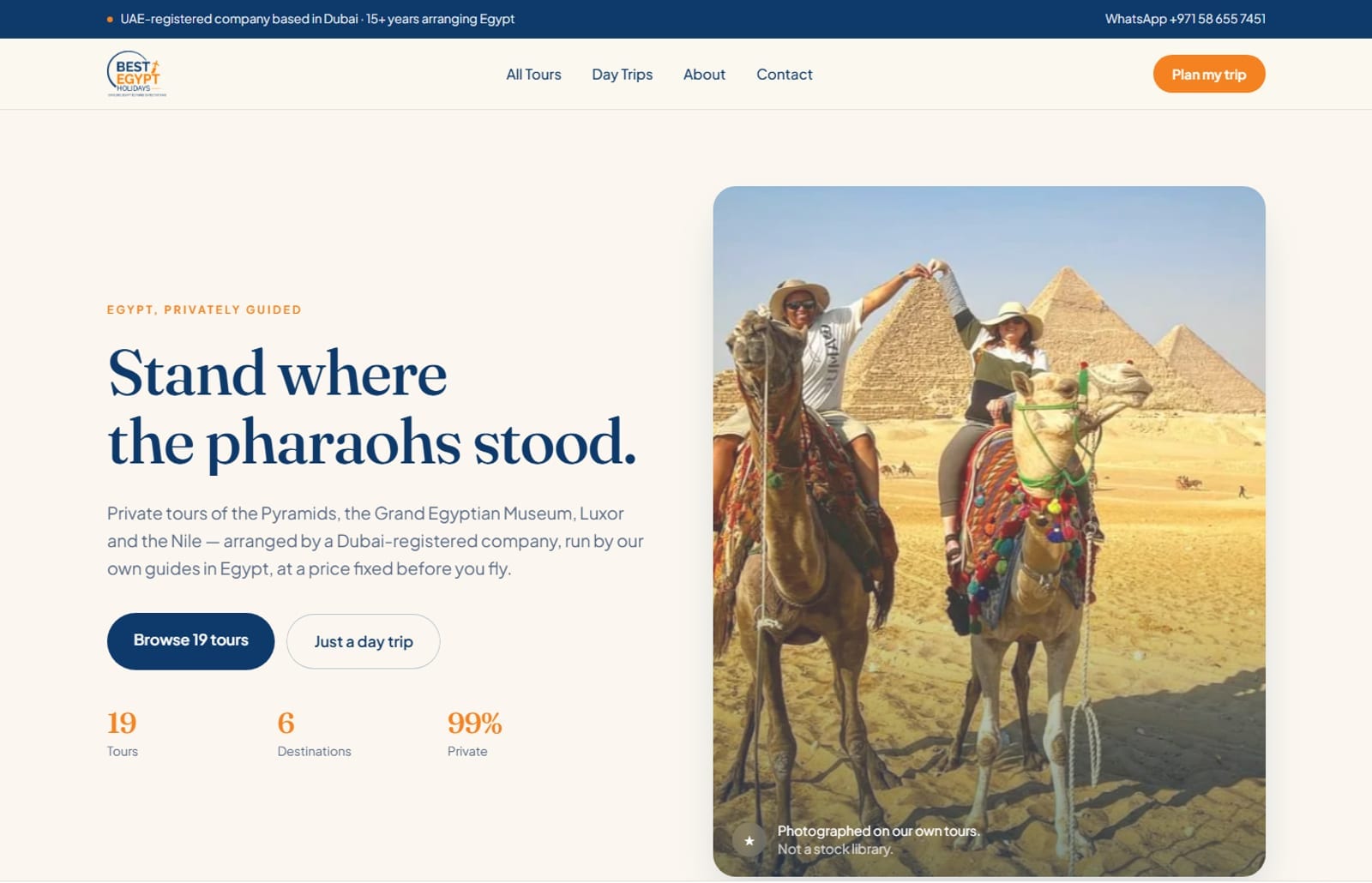 Best Egypt Holidays — Website and booking flow